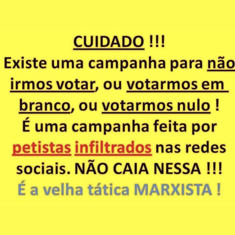 reginasimrs's tweet photo. @BolsonaroSP @rip_esquerda Nunca votei e jamais votaria em ninguém destes partidos políticos. #NemPtNemPsolNemPcdobNemPdtNemRedeNemPsb e em nenhum comunista esquerdista. #ForaEsquerdaGenocida #LulaCachaceiroDevolveMeuDinheiro #LuladrãoSeuLugaréNaPrisão https://t.co/oNhmmZheBE
