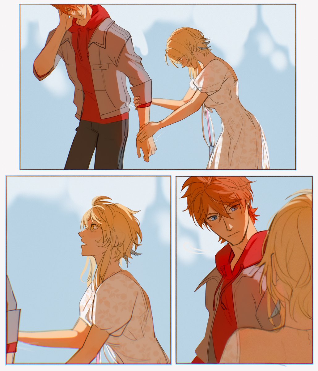 viria13's tweet image. you don't remember me, but I remember you

#genshinimpact #chilumi #childe #lumine #tartaglia #viria #art