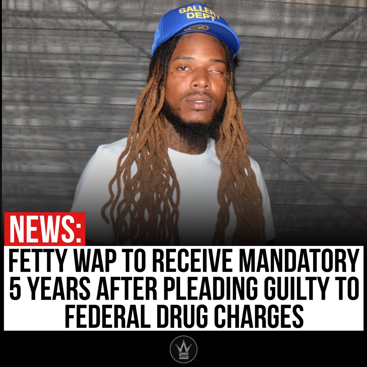 WORLDSTAR's tweet photo. According to reports, #FettyWap will be sentenced to a mandatory minimum of five years in prison. Read More, Click Here https://t.co/hKQiHunQto https://t.co/aKQqsS54es