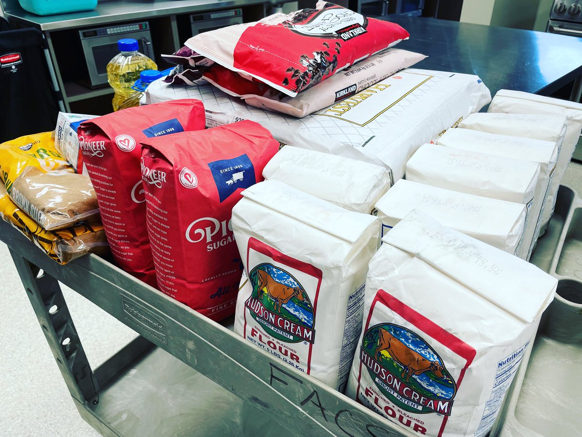 mrschefm's tweet photo. I love my community. This school year I asked for ingredient donations to meet the needs of my classroom. Parents, students, community and friends from across the country did not hesitate to help. Pictured is just what was received TODAY! THANK YOU! @TheOWLSfamily @OWNovacekOWLS https://t.co/QRLAfZQ0WG