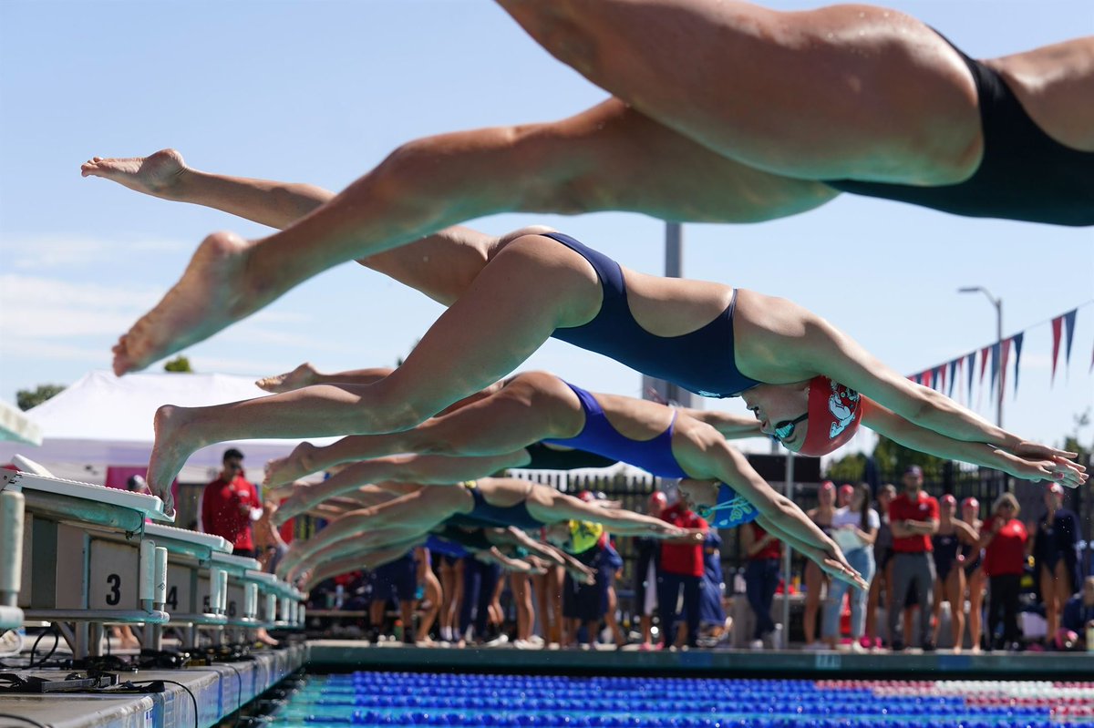 FresnoStateSwim's tweet photo. It’s the start of a new semester and we’re diving right in 😉📝

Welcome back to campus! 

#GoDogs | #ForTheV https://t.co/zgXg1LBNSP