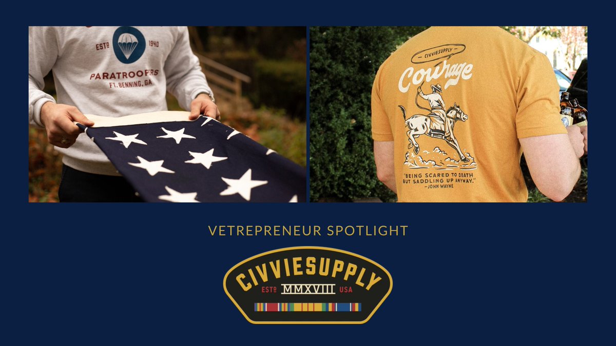 Brothers Thomas 🧑 and Franklin 🧑 McGuire founded @CivvieSupply, a military-inspired apparel company, with a goal to “preserve our nation’s history and steward the All-American Spirit.' 

Check out their inspiration: bit.ly/3dNw8qm

#ShopNVMM