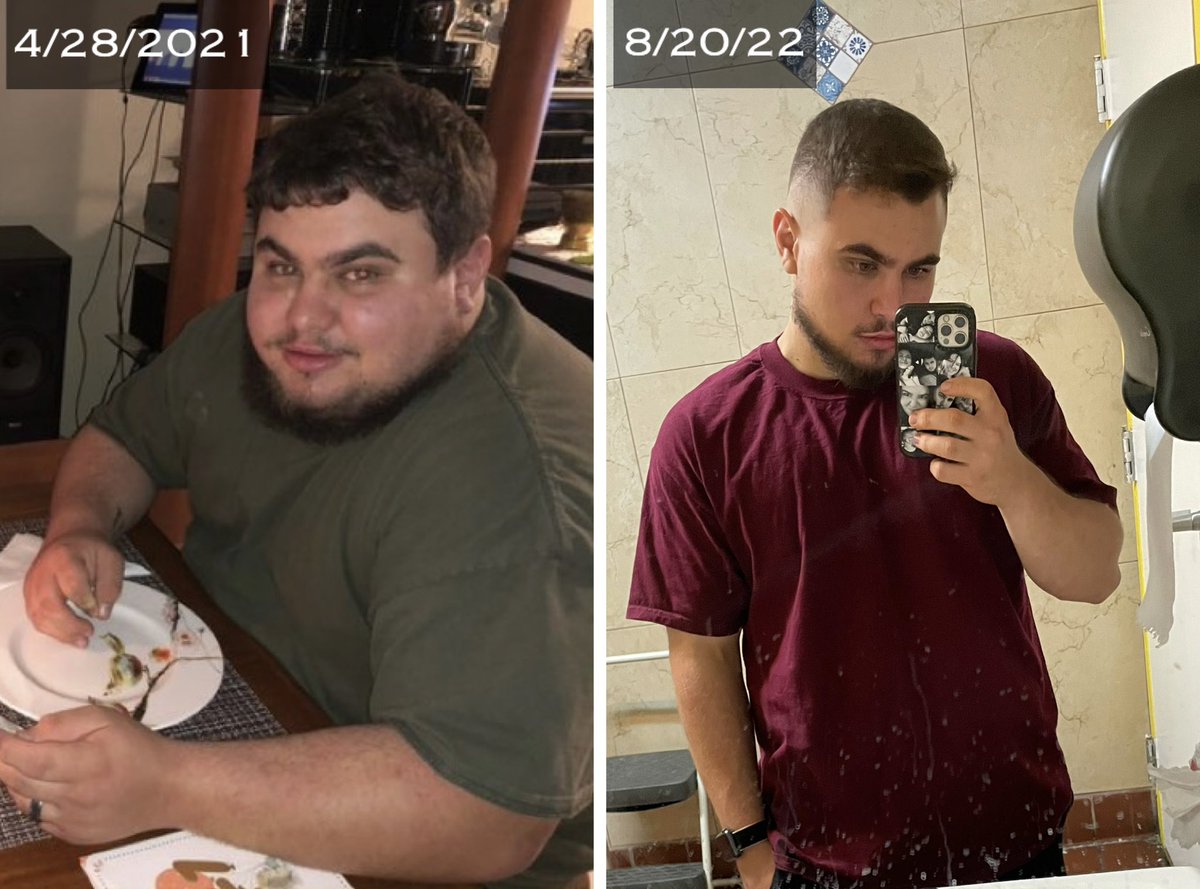 It’s truly crazy how much you could change your life in such a short amount of time. Really glad I decided to start this journey and will continue to push myself to new heights 

about 120lb difference between the two photos 😵‍💫