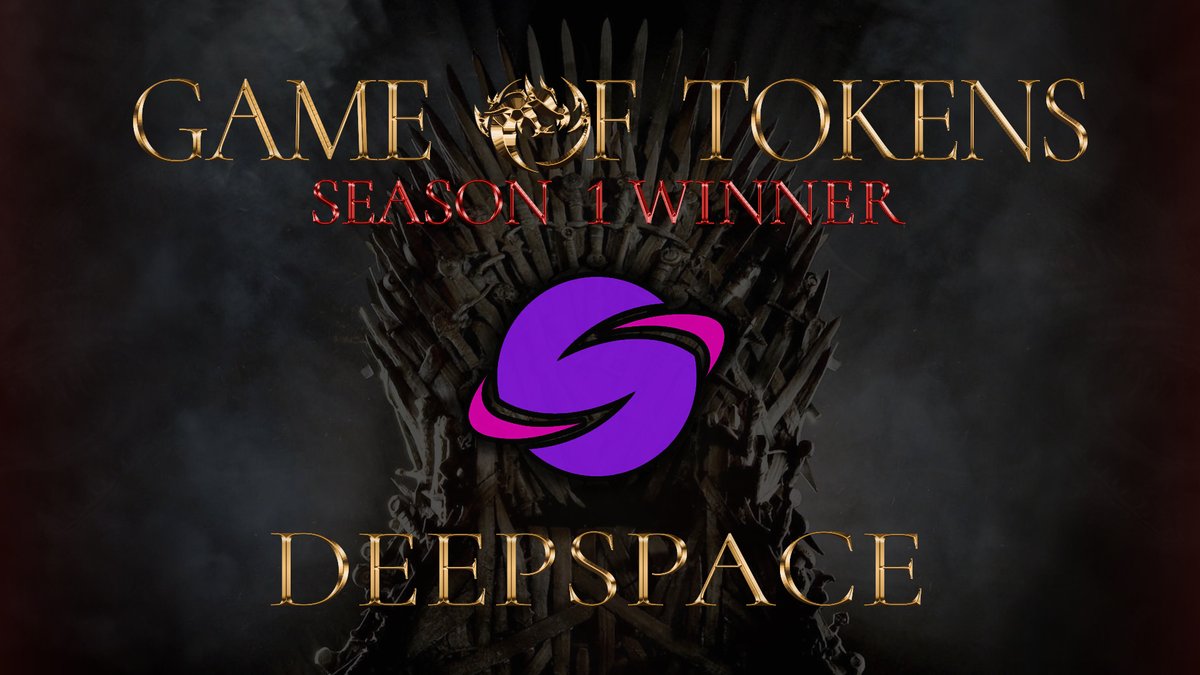 Congratulations to the G.O.T. Season 1 winner 
@DeepSpaceBSC !!! Go check out their epic p2e project!!! 🚀🪐☄️ 
#DEEPSPACE #DPS #BSC