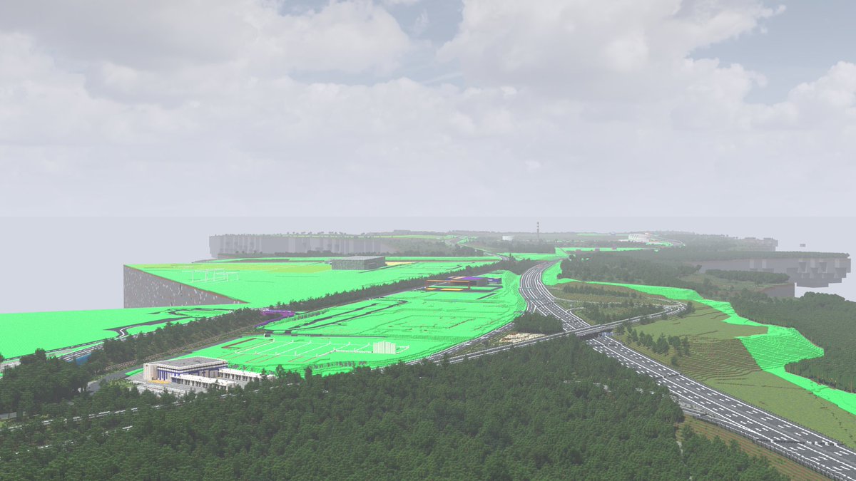 AlpsBTE's tweet photo. Building process of the 1:1 reconstruction of a motorway in minecraft.

📍Ostautobahn, Schwechat

#Minecraft #Minecraftbuilds #modelling https://t.co/Wbfn6BlSut