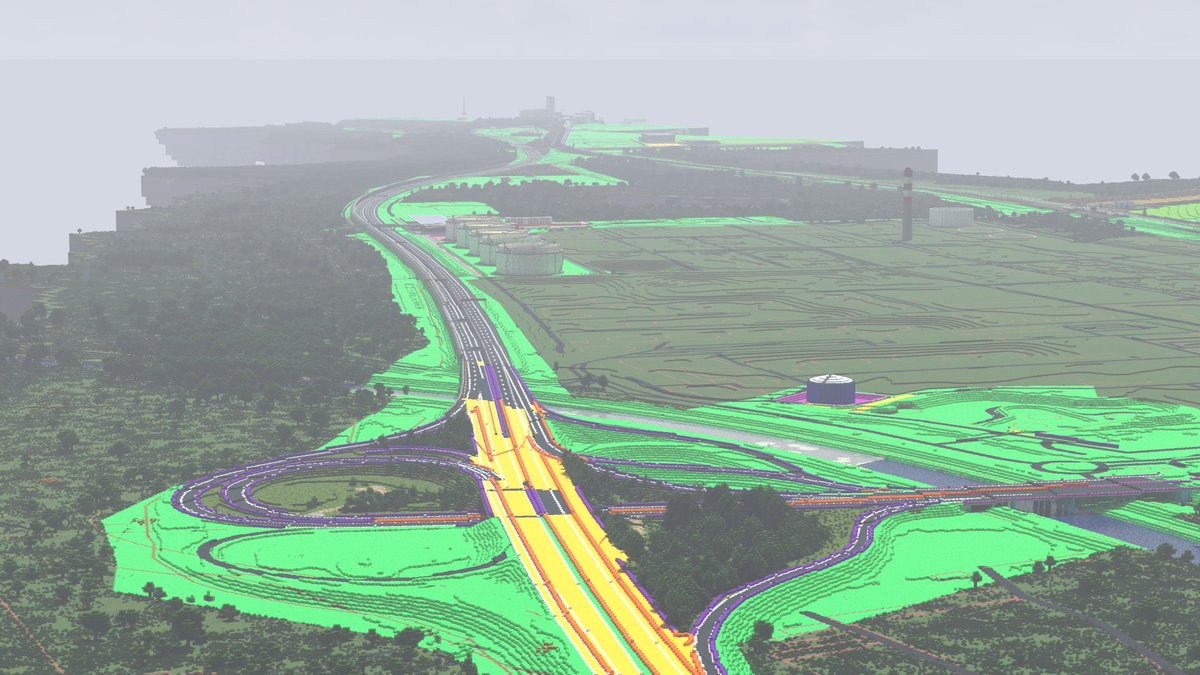 AlpsBTE's tweet photo. Building process of the 1:1 reconstruction of a motorway in minecraft.

📍Ostautobahn, Schwechat

#Minecraft #Minecraftbuilds #modelling https://t.co/Wbfn6BlSut