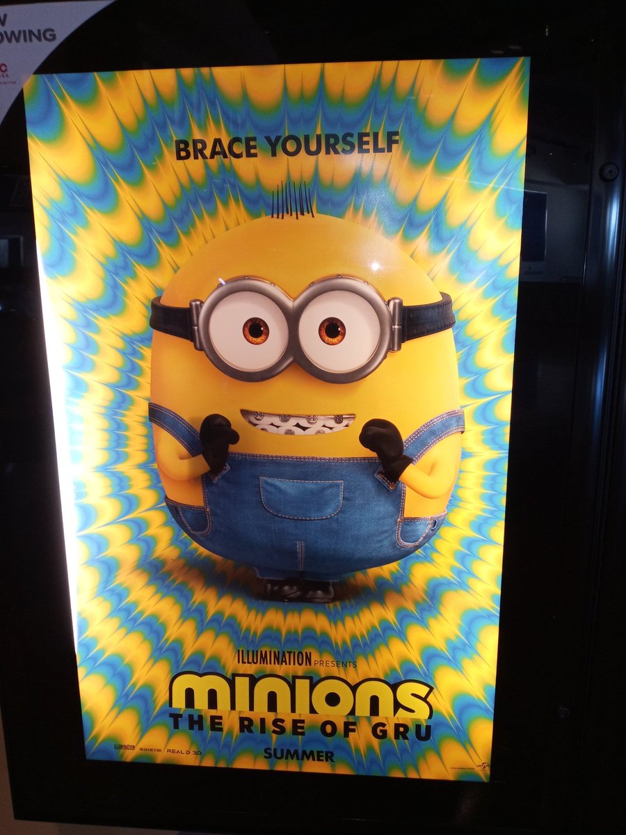 MasonAlanKnop's tweet photo. I just saw #Minions2 . it's only 3.4 out of 5. The animation quality is great, but the lack of physical comedy is disappointing. The best part about the #movie was hear mini guru's voice. It needed more character development from everyone. The minions and everyone are static. https://t.co/eLQcO7DqQM