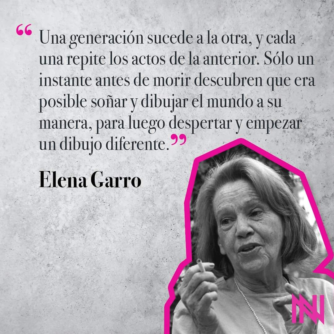 A 24 años de su fallecimiento, recordamos a #ElenaGarro. Autora inigualable y, para muchos, una de las primeras escritoras en instaurar el realismo mágico en América Latina.