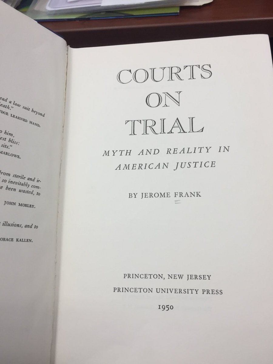ProfessorOrozco's tweet photo. Thank you ⁦@FSULawRC⁩ and ⁦@fsulibraries⁩ for delivering this great book! #legalrealism #litigation #jurisprudence #law #strategy https://t.co/PnkwEiw2w1