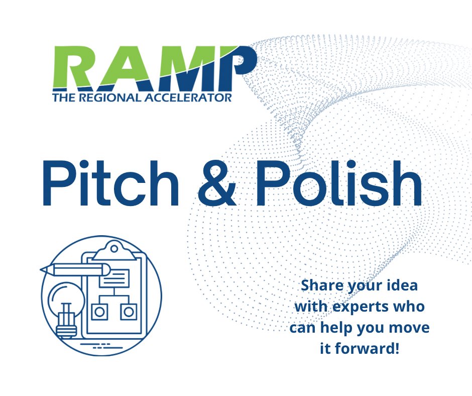 Whether you’re an aspiring entrepreneur crafting your first startup pitch or a veteran pro looking for feedback for your latest round of funding, RAMP invites you to join our next “Pitch &amp; Polish” on Aug. 30!

Register at ramprb.com/event/ramp-pit…