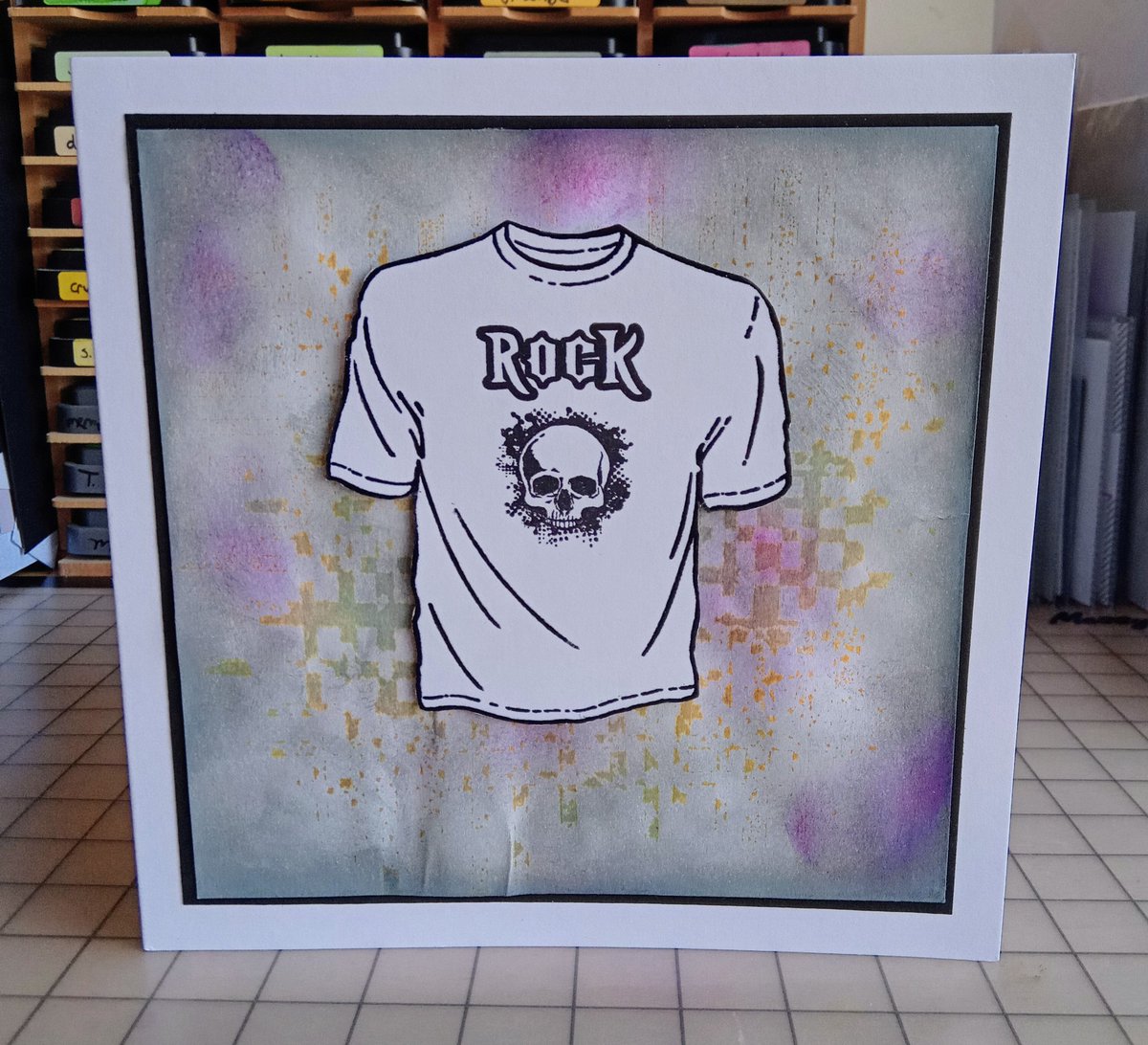 by_maxine's tweet photo. Another T shirt card to show you today using "Nothing to Wear" from Visible Image. Greeting to be added.
#HandcraftedByMaxineB #SupportSmallBusiness #handmadecardsforsale #VisibleImage #VisibleImageStamps https://t.co/FWAPJF1mg5