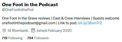 OneFootinthePod tweet picture