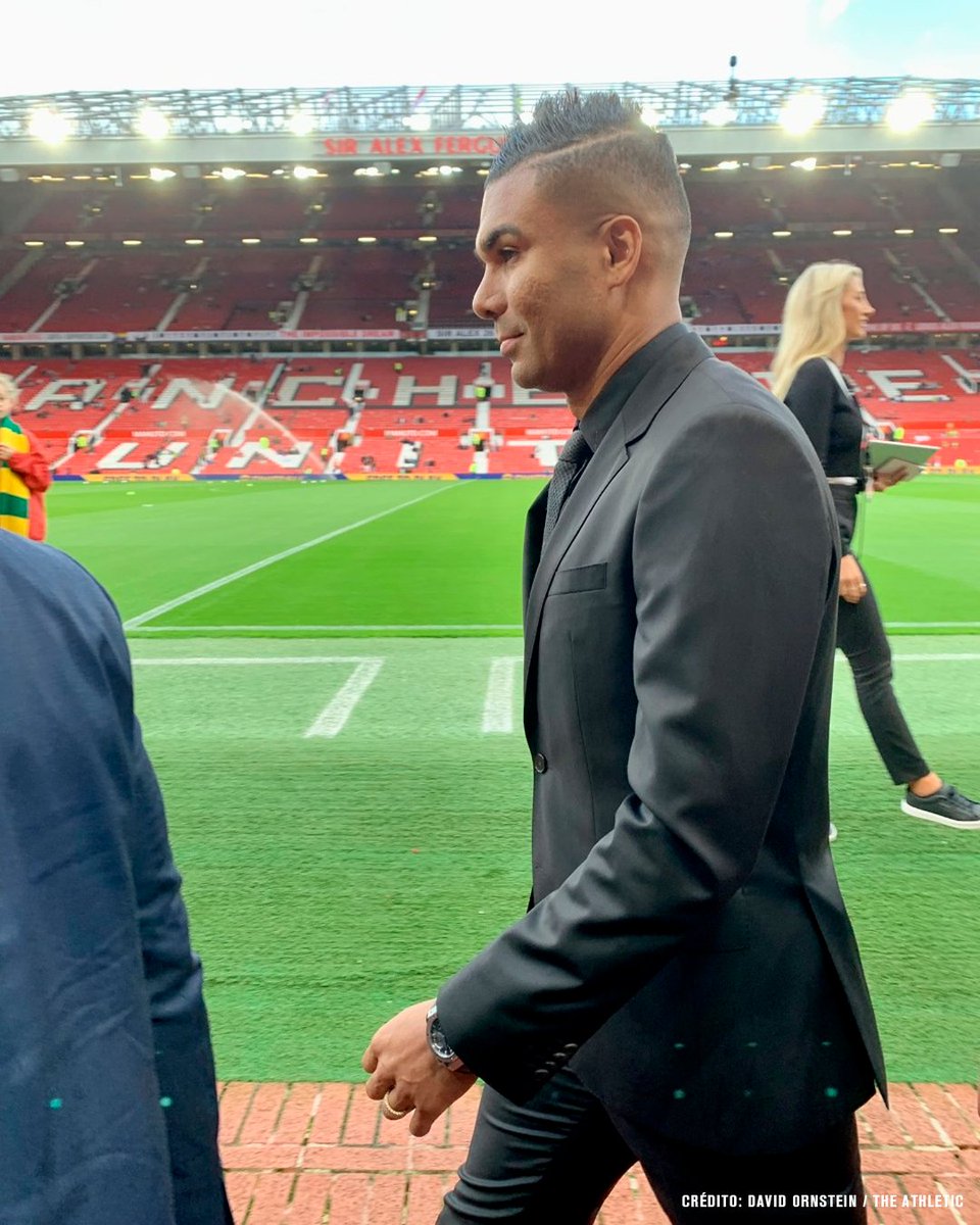 Casemiro já chegou no Old Trafford e vestiu o uniforme de jogo! 🤣
.
Crédito: David Ornstein / The Athletic