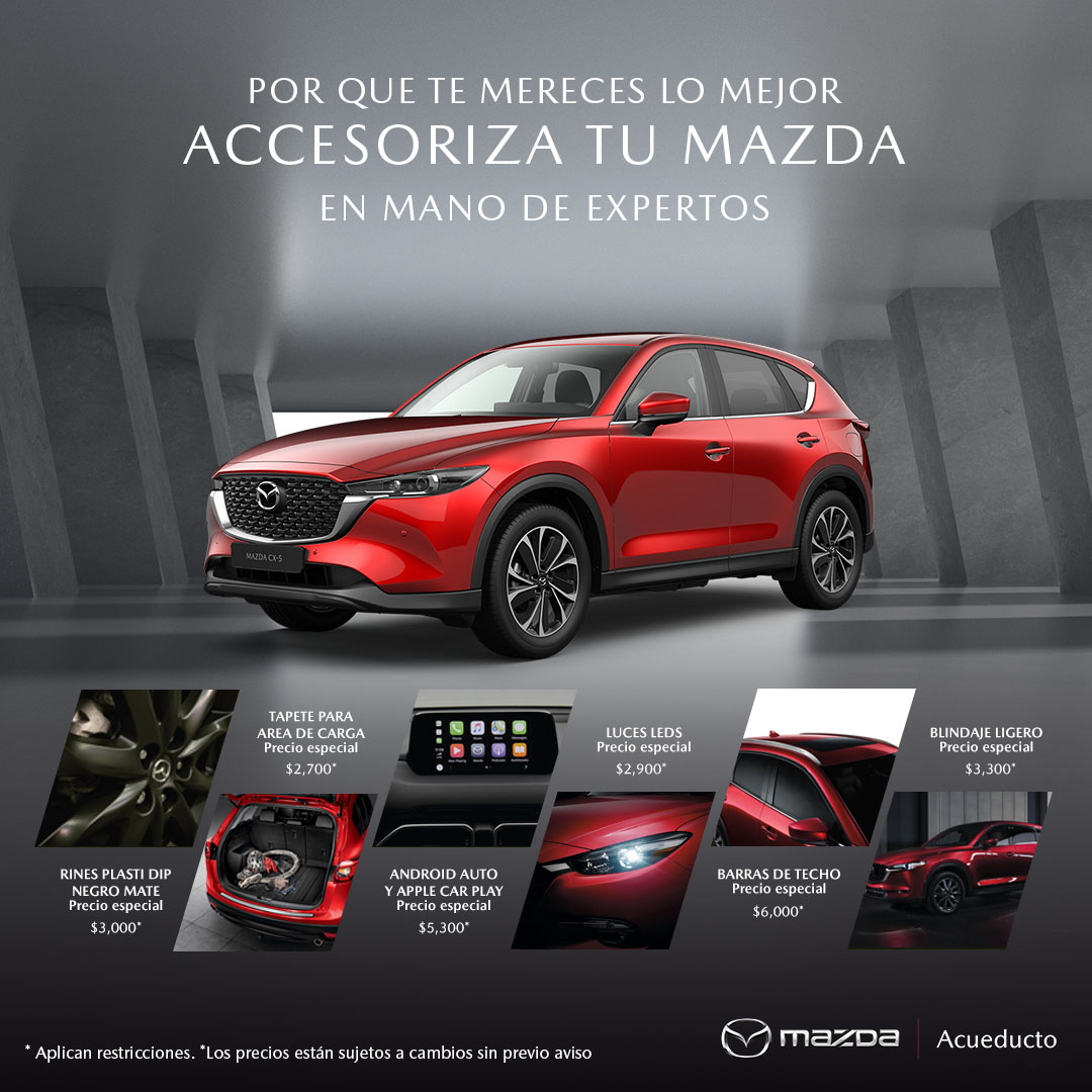 MazdaAcueducto's tweet photo. Los mejores accesorios para tu Mazda los tenemos aquí y haz que sea único como tu. Pregunta por tu accesorio favorito.Accesorios Envíanos WhatsApp a https://t.co/vWAtMRLNMt
#Mazda #MazdaAcueducto #FanMazda #FeelAlive #MazdaExperiences #MiAgencia https://t.co/Ahuqxs7CU2