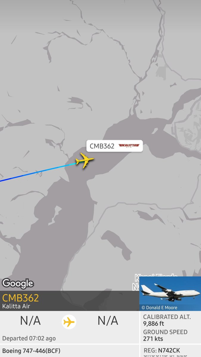 DLNetherlands's tweet photo. Two Camber flights departed out of Osan Air Base (operated by U.S.) in South Korea 🇰🇷 and both seems heading towards Anchorage 🇺🇲.

Kalitta Air #CMB363 🇺🇲N742CK
National Airlines #CMB358 🇺🇲N936CA https://t.co/EGVDKcVlZZ