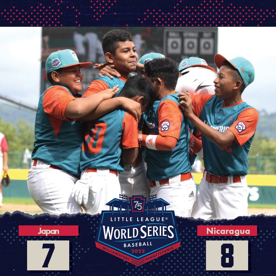 LittleLeague's tweet photo. Tied for the longest game in Little League Baseball World Series history (11 innings), Nicaragua comes out on top!

#LLWS https://t.co/JIpXFagms5