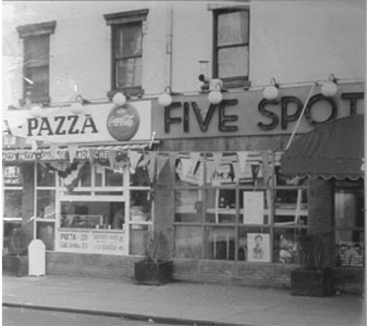 GVSHP's tweet photo. The Five Spot in the #EastVillage was for a time the hippest place on the planet. Read about the incubator for #GiantsofJazz and its genius cast of characters, immortalized on celluloid #OTD in 1962: https://t.co/G4EmHd8BCz https://t.co/m6eD70V9nC