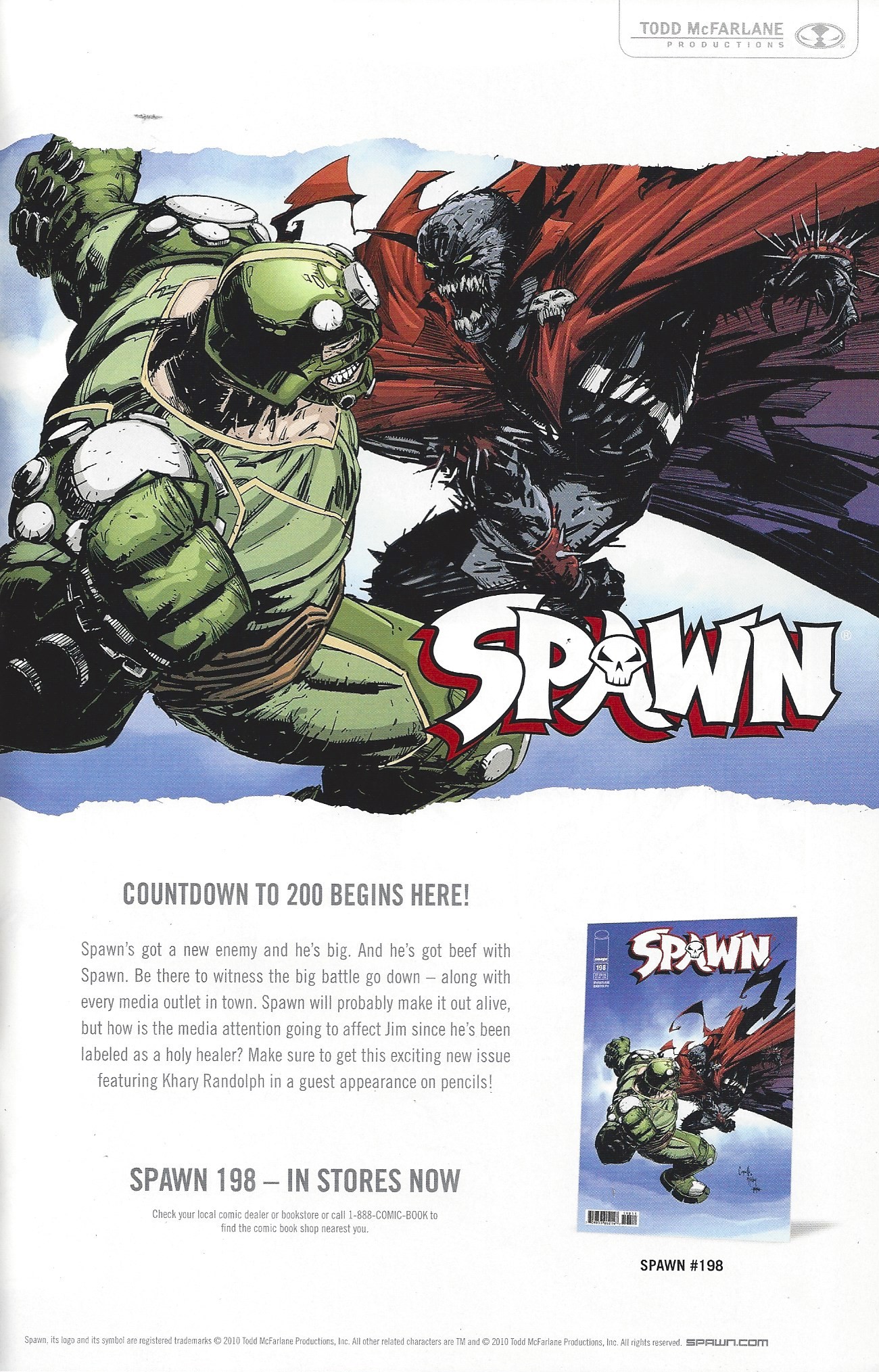 Daily Spawn Archive On Twitter Countdown To Begins Here A Comic Book Ad For Spawn