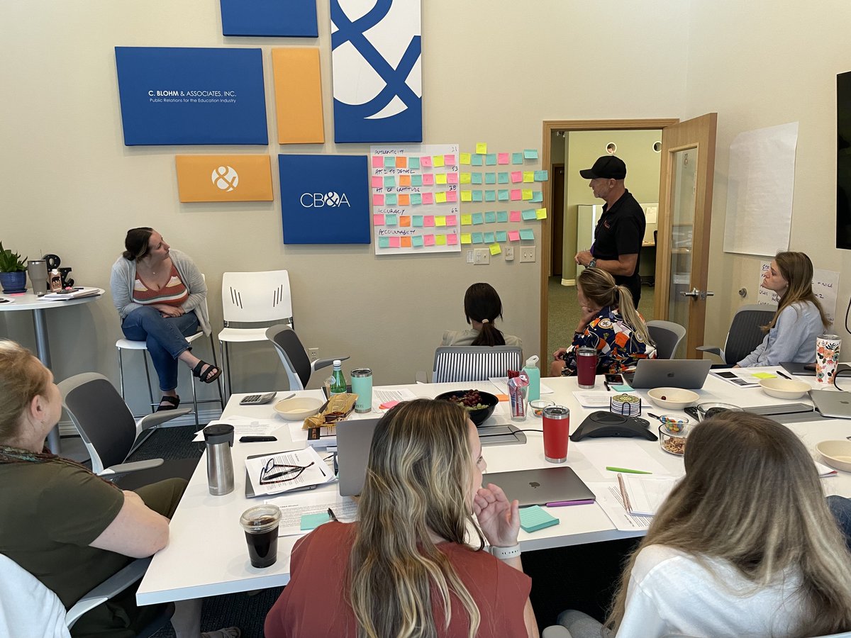 CBlohmAssoc's tweet image. Our team recently used our 30+ years of experience to refresh our core values with @WilljrScott from Culture Czars. 

#educationmarketing #brandstrategy #corevalues