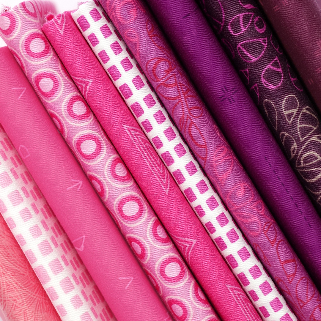 ArtGalleryFab's tweet photo. Which colors are you most drawn to?🤔 Playful and romantic pinks, confident and nurturing fuschias, or creative and wise purple. We’ve got all the joyful hues to inspire your creativity with our Elements blenders!🤩  

#ArtGalleryFabrics #AGFElements https://t.co/fD8uaA0BV3