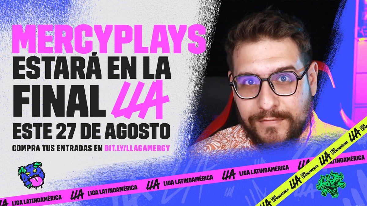 lolesportsla's tweet photo. #GrandeLATAM | Monólogos, coronas y oportunidades para preguntar por qué no se juega un campeón. @TheMERCY3 asistirá este sábado 27 de agosto a la Gran Final #LLA en @GAMERGY_Mx.

¿Ya tienes tu entrada?
🎟️ https://t.co/eiJvffXS2O https://t.co/PexDmqGYRr