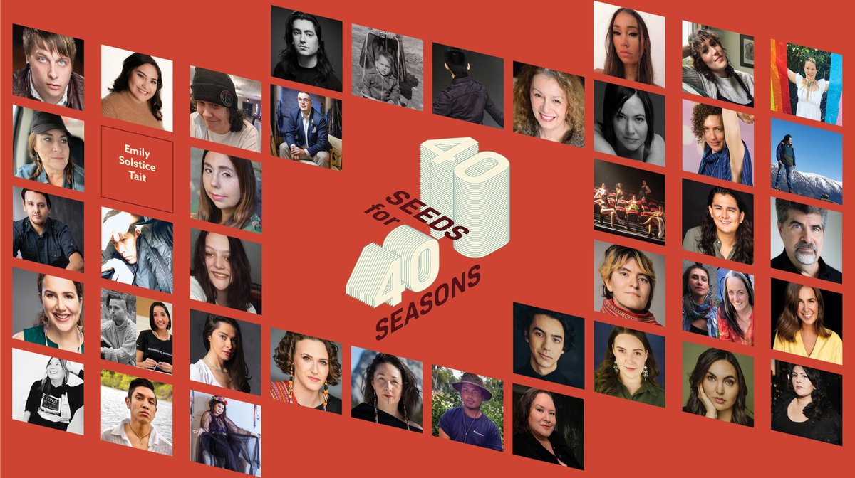 NativeEarth's tweet photo. Thrilled to announce our 40 Seeds for 40 Seasons creators!

In celebration of our 40th anniversary, Native Earth is supporting  40 artists to develop a new project's first draft or iteration. 

Meet the fantastic creators!
https://t.co/GifAekoPaV https://t.co/wjG6MZ7wOf