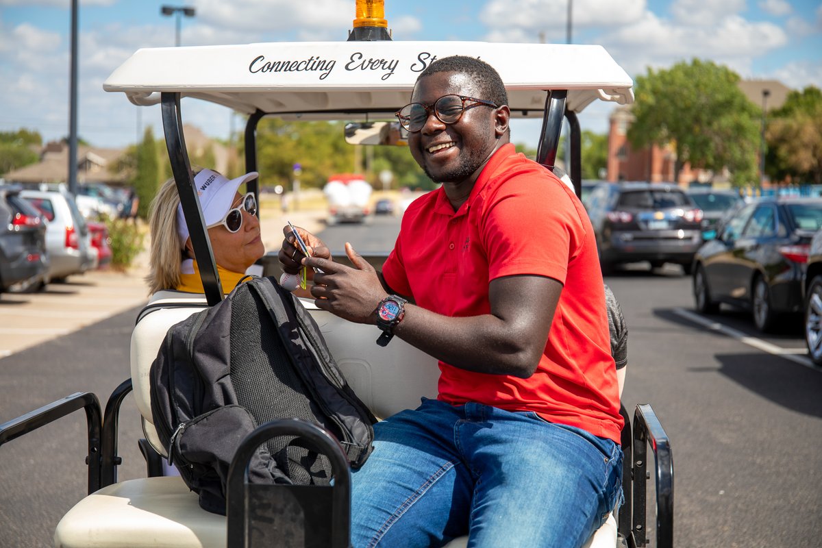 WichitaState's tweet photo. 🗣Have you caught a FREE #Wuber 😉 to class yet? 🚕 https://t.co/OS4RbO6tOH