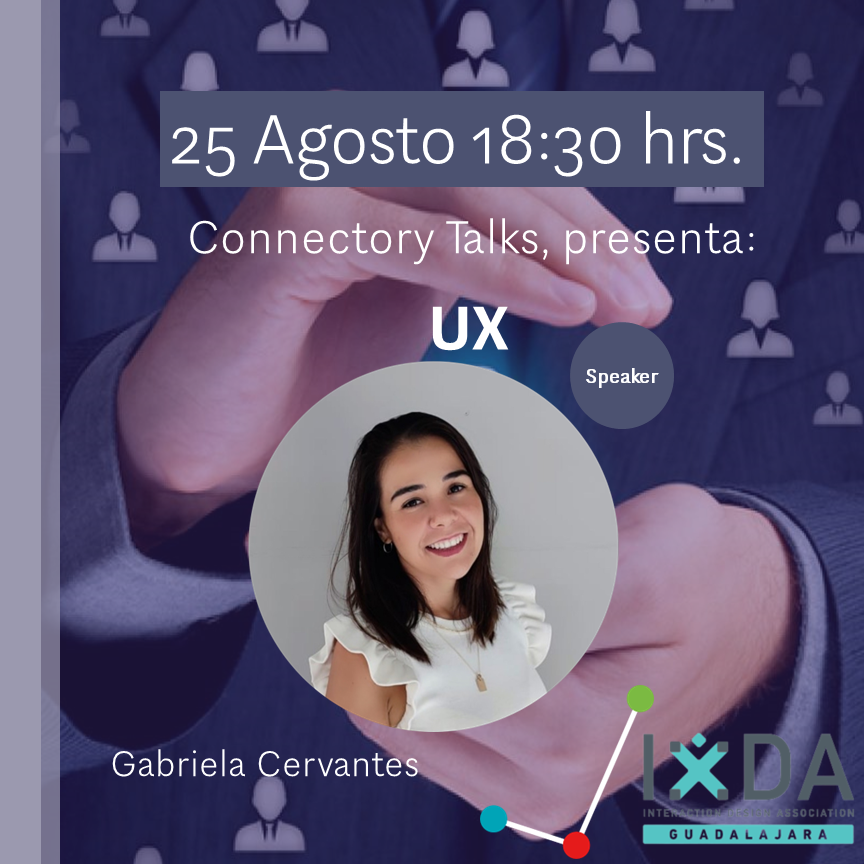 Gdlconnectory's tweet photo. ¡Se parte de nuestro próximo #ConnectoryTalks! Con la temática #UX
Nos acompaña👉🏼 Gabriela Cervantes
Con la charla: 🎤✍🏽 UX Writing: creando experiencias a través de las palabras.
Jueves 25 de Agosto 18:30 hrs.
REGISTRO AL EVENTO SIN COSTO: 📲 https://t.co/N7Zx0ul3Cz https://t.co/9UlMHiV1lU