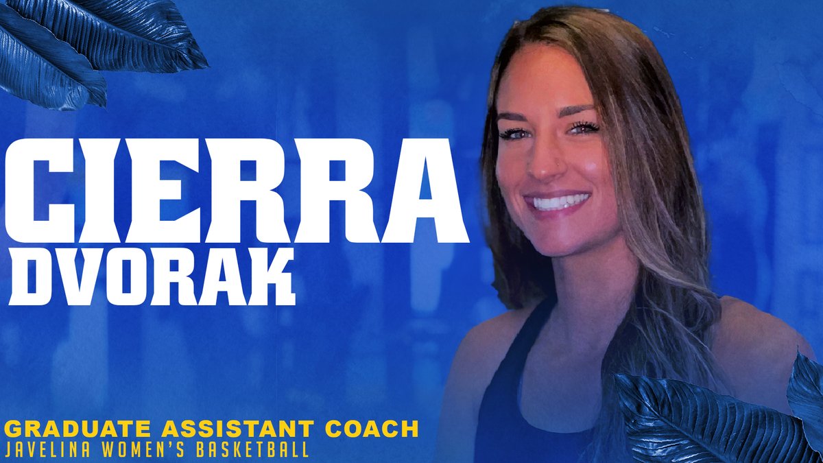 Please join us in welcoming Cierra Dvorak to the Javelina family! 

Dvorak joins the women's basketball staff as its newest graduate assistant! 

#JavCOURAGE | #JALISCO