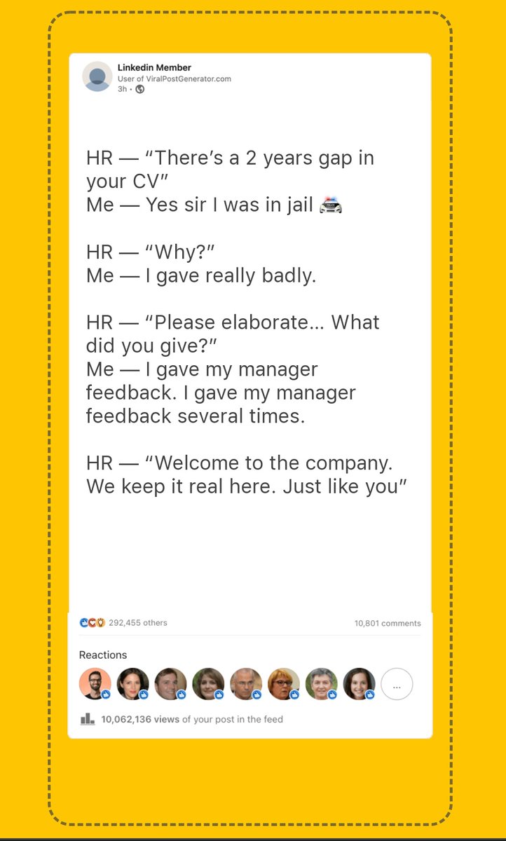 NeniaDea30's tweet image. @TomVanilla you, Sir, are a legend. Thank you. #LinkedIn #viralpost #linkedinpostgenerator #bestoflinkedin