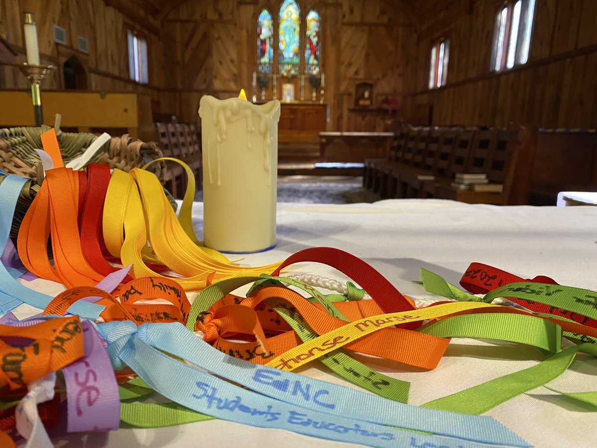 You all have been gracious to share with me over the summer how you ready for the school year. I’m at <a href="/kanuga/">Kanuga Camps & Conferences</a>. The blue ribbon offers prayers for the needs, concerns, and joys of those we serve. #loveNC