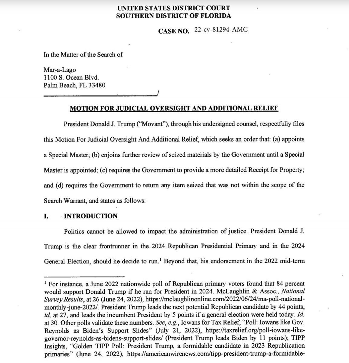𝕏NANCY𝕏 (@9_news_nancy_) on Twitter photo ‼️BREAKING NOW‼️
IT’S BEEN FILED
⬇️
TRUMP v U.S.GOVERNMENT
🚀💫♥️ BUCKLE UP ♥️💫🚀
TY to <a href="/RealMacReport/">Real Mac Report</a>
‼️A GREAT FOLLOW‼️
documentcloud.org/documents/2216… ‼️BREAKING NOW‼️
IT’S BEEN FILED
⬇️
TRUMP v U.S.GOVERNMENT
🚀💫♥️ BUCKLE UP ♥️💫🚀
TY to <a href="/RealMacReport/">Real Mac Report</a>
‼️A GREAT FOLLOW‼️
documentcloud.org/documents/2216…
