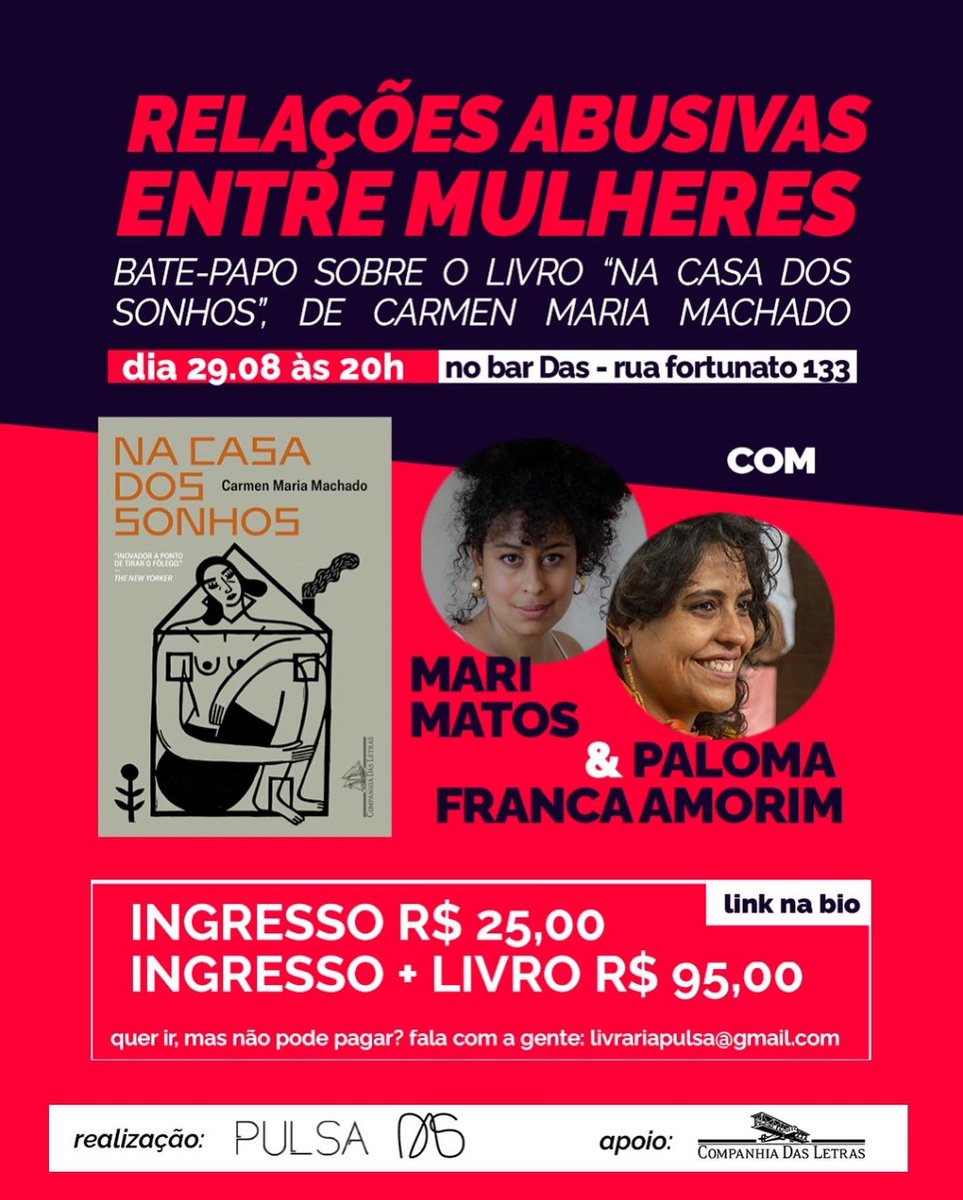 LivrariaPulsa's tweet photo. dia 29 de agosto, dia da visibilidade lésbica, teremos esse evento super importante. compartilhe, divulgue, e indique para mulheres que precisam participar.

https://t.co/WRYqaHnDjG https://t.co/QesV3uGPDE