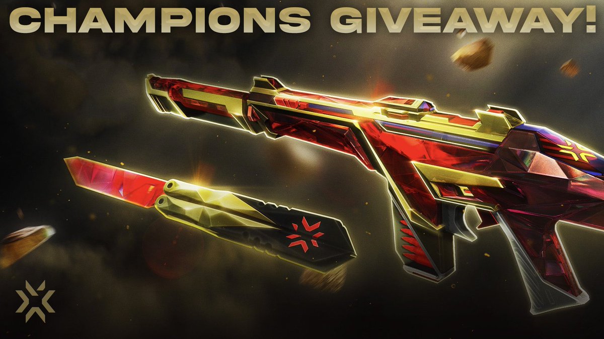PestVAL's tweet photo. CHAMPIONS BUNDLE GIVEAWAY!!!

TO ENTER:
✅ Follow @PestVAL &amp; @Gambabit 
✅ Like and RT
✅ Tag a friend

Ends August 29th! GL🍀| #VALORANT https://t.co/uhzzuztnGi