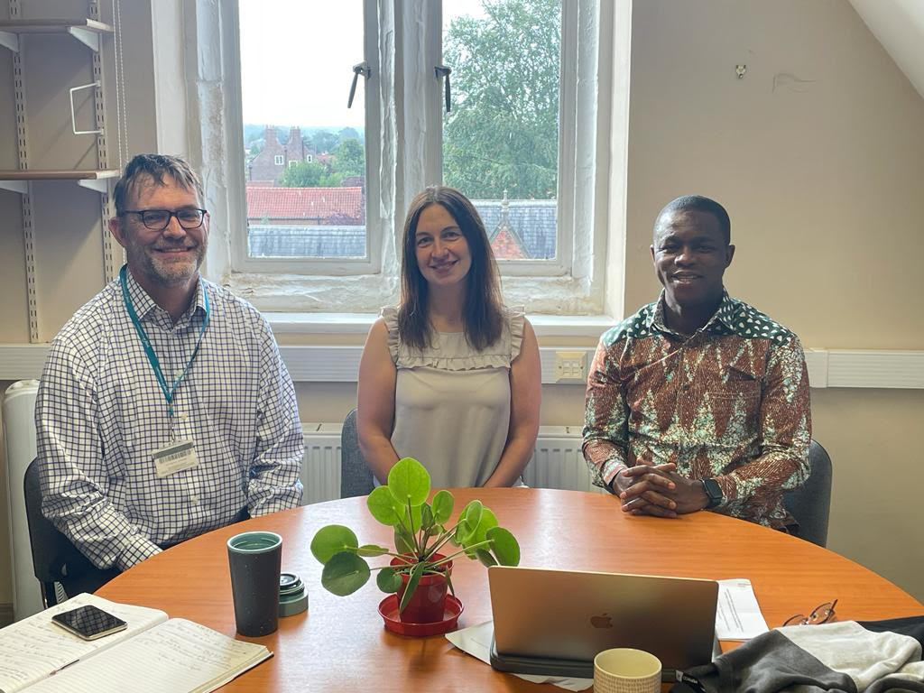 Great to host <a href="/pantwiagyei/">Philip Antwi-Agyei</a> of <a href="/KNUSTGH/">Kwame Nkrumah University of Science and Technology</a> in <a href="/YorkEnvironment/">Department of Environment and Geography</a> to discuss <a href="/YESIUoY/">YESI</a> &amp; <a href="/CHEyork/">The Centre for Health Economics</a>  linkages with <a href="/LindsayStringer/">Lindsay Stringer</a> <a href="/paulrevill81/">Paul Revill</a> ...