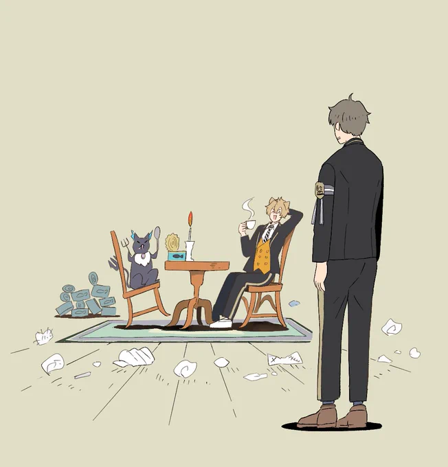 #アンケートのグラフがパラメータみたいだから画力色彩発想筆の早さの4つでフォロワーに絵描きスキル振ってもらおうそんなもん怖くて出来るかぁ!!!アンケートなど取ると明日からペンが握れなくなるので当てはまりそうな過去絵4つ載せときます 
