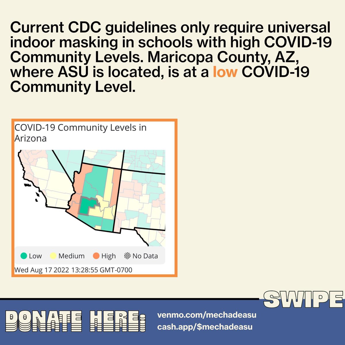 ydsa_asu's tweet image. We stand with other orgs on campus calling out ASU’s inaction on COVID and their inability to provide PPE for students. @mechadeasu @sjpasu @SFSASU