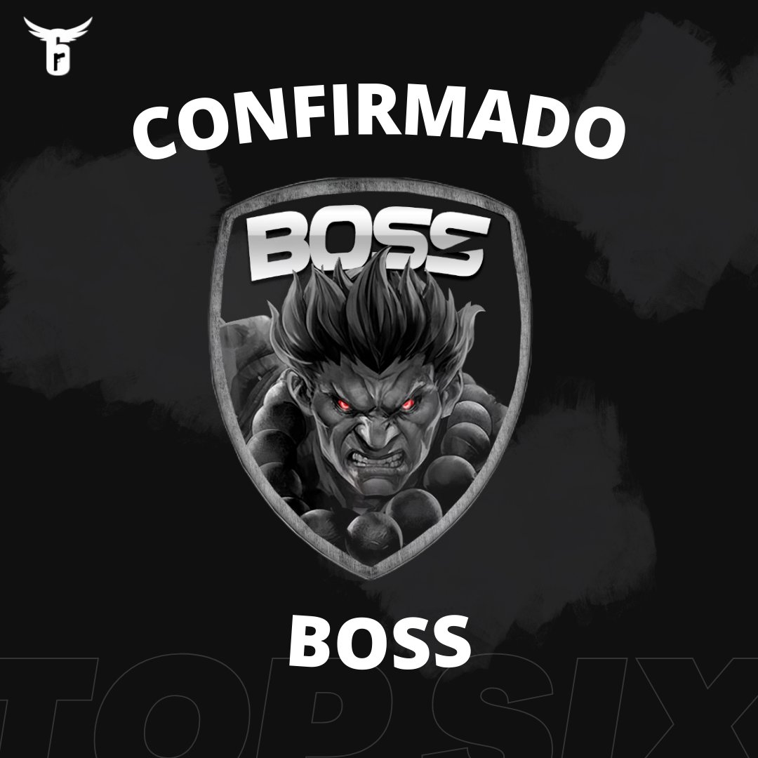 TopSixOficial's tweet photo. Mais uma equipe estreante para vocês e que também promete bastante nessa season da Top Six. A @bosssportssr6 chega forte para a disputa do título!
@Myt1c0z I @pryzera I @Veras_r6 I @sallinho_ I @joaodavic
#GoBoss #topsix https://t.co/cimk14DNI7