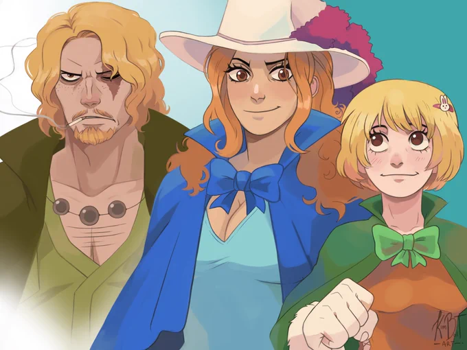 One Piece Minks (and chopper) as Humans. 