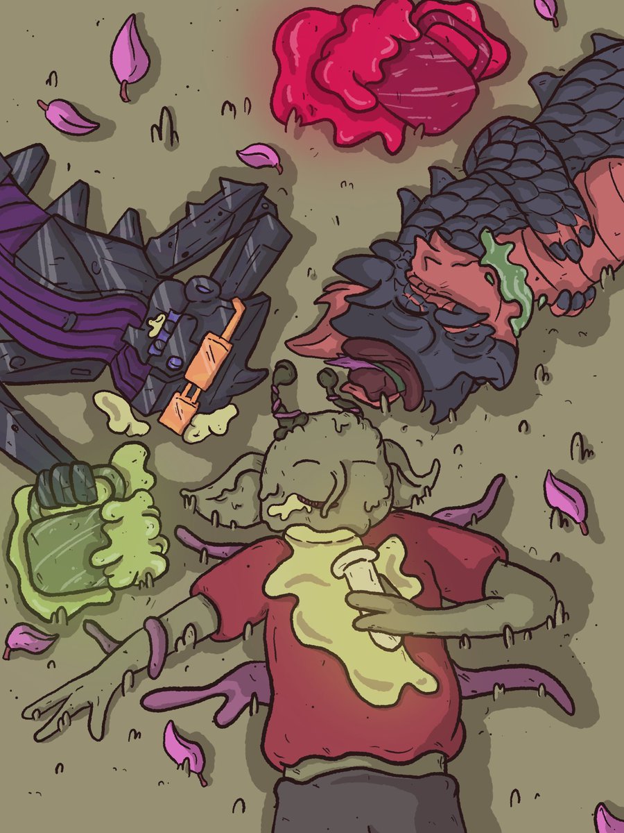 MutantGobz's tweet image. Having a blast with @AkumuDragonz &amp;amp; @BoryokuDragonz 🧪🍻🦠

Such an honor to collab with these awesome Dragonz! 🐉