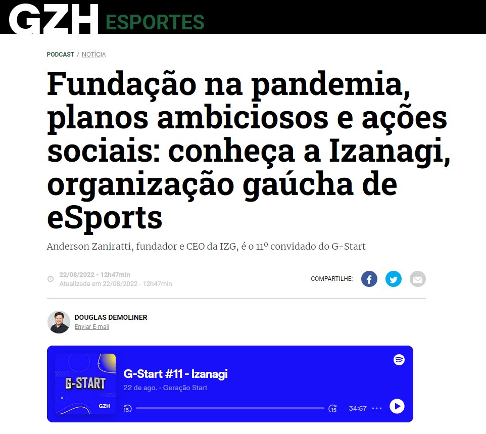 izanagiesports's tweet photo. MÃE, TÔ NA GLOBO!!
Matéria e podcast no G-Start do @Demoliner. Obrigado pela parceria!!!

Confere lá: https://t.co/WS7TKswi1k https://t.co/aJFoAiWSvU