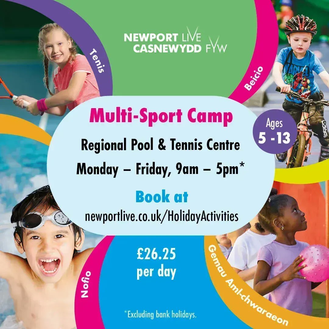 📣 Multi-Sport Camp returns for the summer holidays!

Cycling, swimming, tennis and multi-sport games for children aged 5 -13 years. Children must be able to ride a bike and be confident in shallow water. 😀

𝗕𝗼𝗼𝗸 𝗻𝗼𝘄 ➡️ buff.ly/3cbTUM5 #PortHour