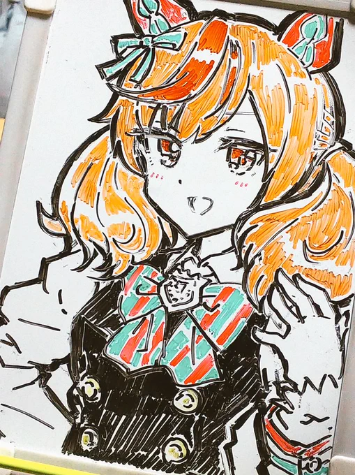 これはホワイトボードで描いてみたネイチャさん 