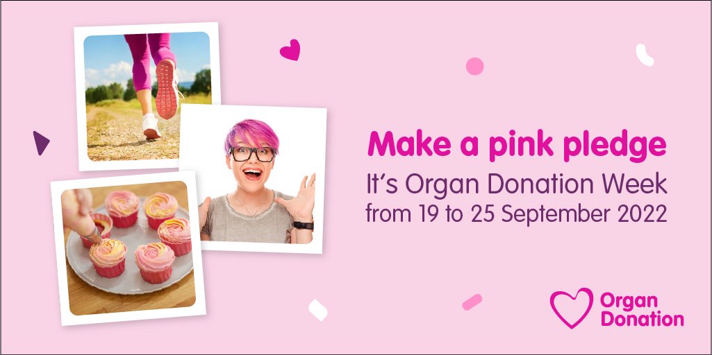 Nottingham_ODT's tweet photo. What are you going to ‘pink pledge’ for this years Organ Donation Week?! 💗
#organdonation #pinkpledge https://t.co/nnyYF6j34R
