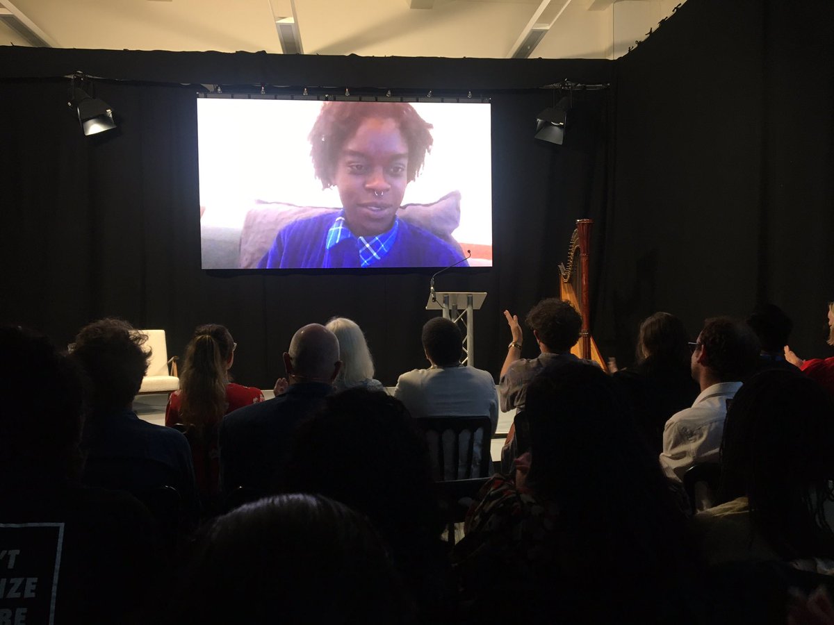 Here’s <a href="/SekaiMachache/">Sekai Machache</a> kicking off tonight’s <a href="/EdMorganTrust/">Edwin Morgan Trust</a> poetry prize proceedings with resonant words from past lockdowns, ‘We carry forth our inner impositions’. Feels appropriate to be reaching back as we look forward. Good luck to tonight’s nominees #EMPA2022