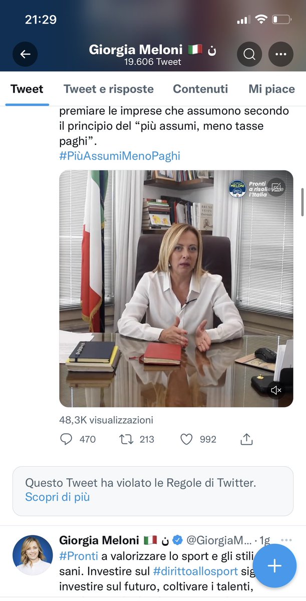 HA VIOLATO LE REGOLE. 🛑🛑🛑
IL VIDEO È STATO RIMOSSO.
UNA FIGURACCIA PLANETARIA.
#laPeggiore_DESTRA_diSempre 
#video #22agosto