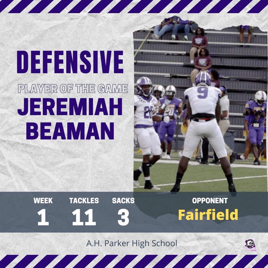 AHParkerFootba1's tweet photo. Congratulations to our OPOW @KhalifaKeith2 and our DPOW @Jeremiah_Beaman https://t.co/CQFkYwxQW0