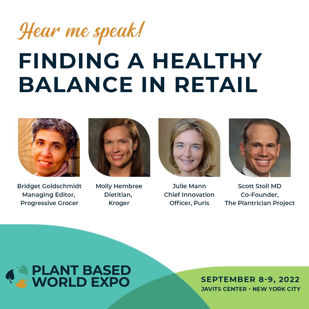 Just now
Our session at <a href="/PlantBasedExpo/">Plant Based World Expo North America</a> will take place Sept. 9 at 2-3 p.m. Please attend if you're at the show! #plantbasedfoods #retail <a href="/pgrocer/">Progressive Grocer</a>