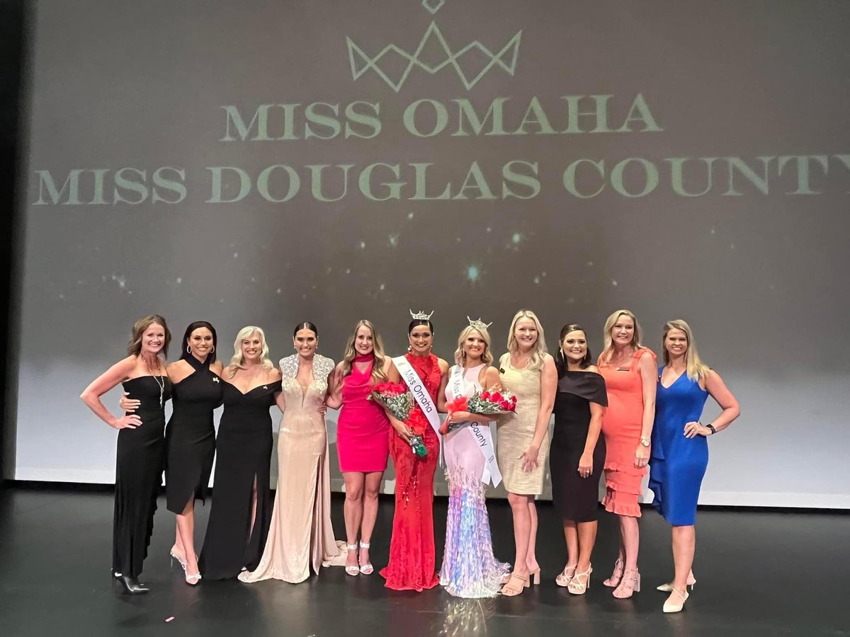 So excited to crown a new Miss Omaha and Miss Douglas County sister Saturday night! It is an HONOR to stand among this group of accomplished, smart, talented and driven women!! #MissOmaha #MissNebraska