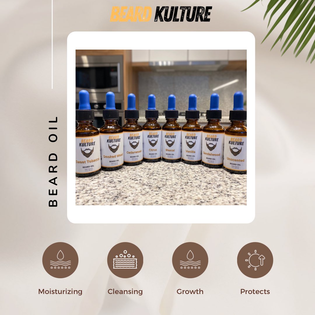 BeardKulture's tweet photo. Say Hello to our 2022 Beard Oil line up! Seasonal scents will be on the way for Fall! 🤙🏼

** Free U.S. Shipping ** 🇺🇸

Shop link: https://t.co/83Vc0yQCTr

#beard #beardsandtattoos #beardbalm #beardlovers #beautifulbeard #bearded #hairgrowth #beardporn #beardlife #beardoil https://t.co/aJQ5DJyaal